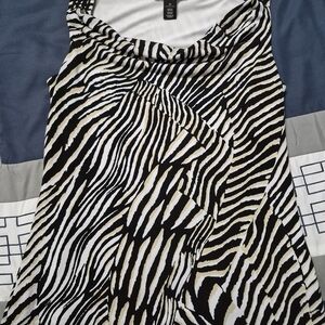 Zebra Print Women's Skirt